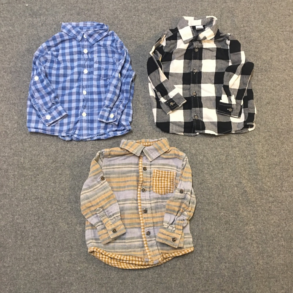 Baby Boy 18 Months Clothing Lot 7x Pieces Bulk Winter Thermal Corduroy Preppy - Picture 2 of 11